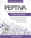 Peptiva 26 milijarda CFU probiotika in podpora za spanje - klinično potrjen multi-sev probiotik - Lactobacillus in Bifidobacterium, Melatonin - 60 Count