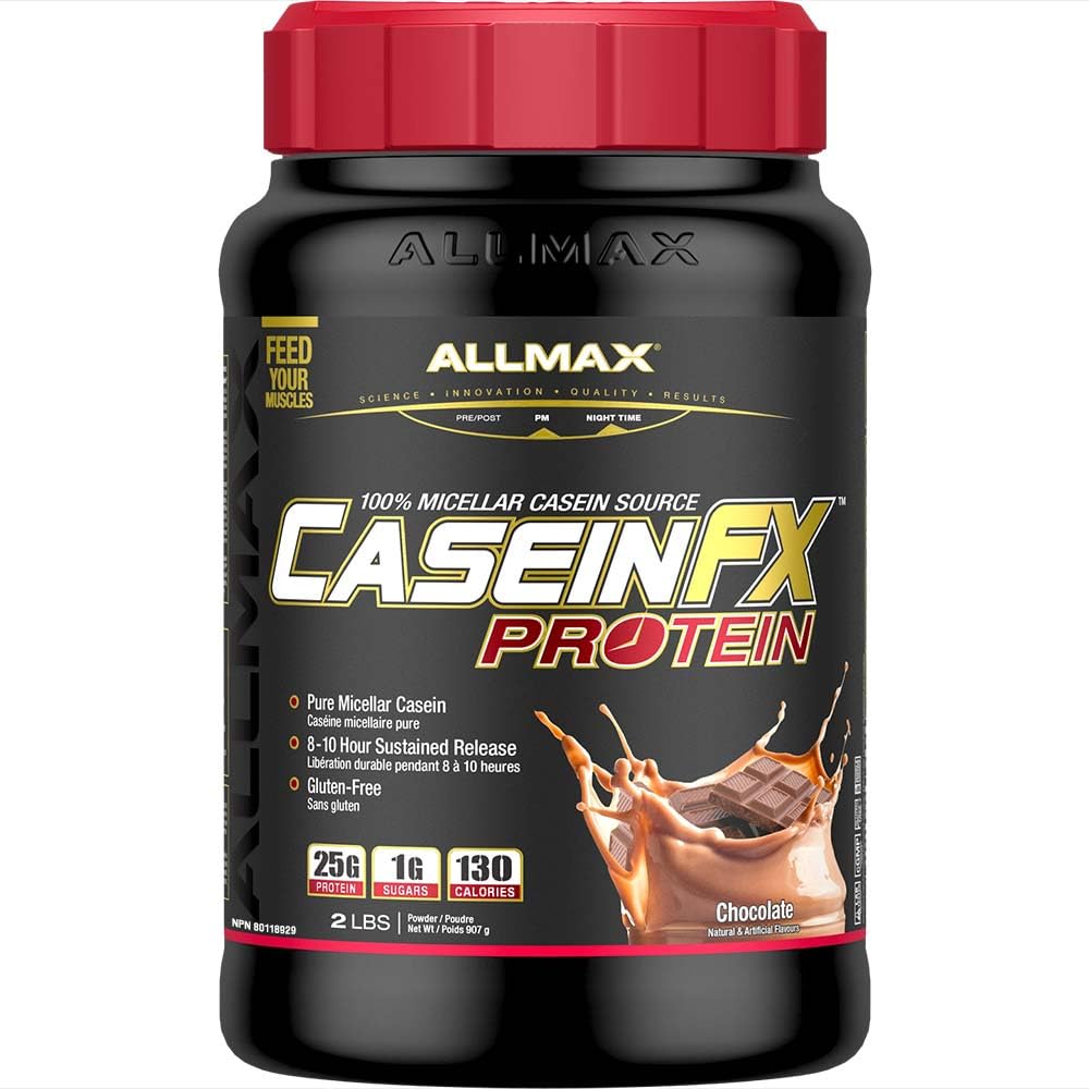 ALLMAX Kazein-FX proteini, čokolada - 2 lb - 25 Gram beljakovin za počasi sproščanje na Scoop - Nizko karb & nič dodanega sladkorja - pribl.