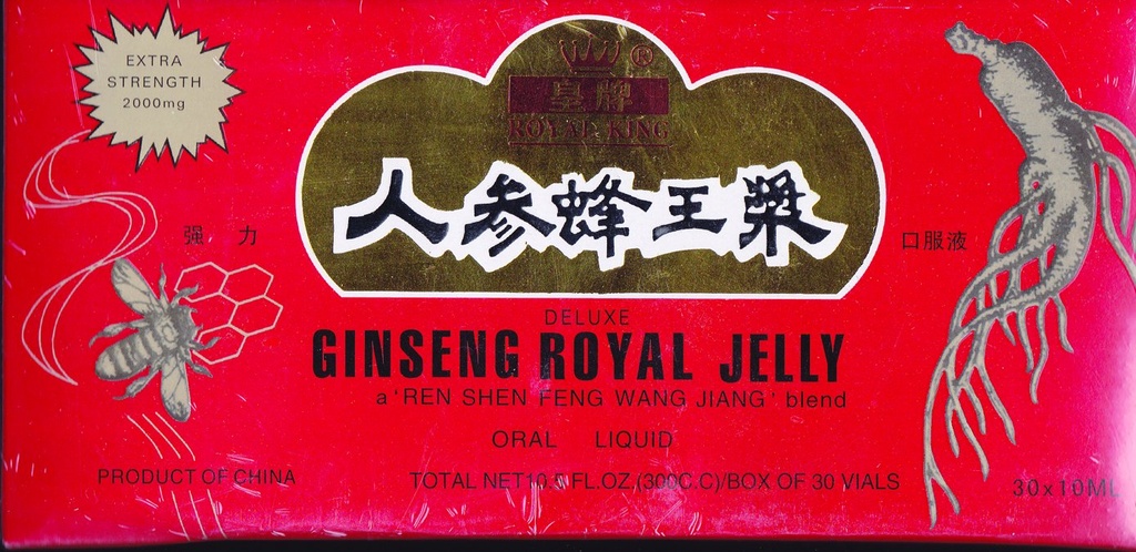 GINSENG PROIZVODI Ginseng & Royal Jelly v medeni bazi 30 Viala, 0,02 funt