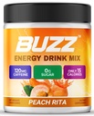 Jutranji Buzz Energy Drink Powder - Energy Boost Drink Mix - Sugar-free Energija z antioksidanti - Jutranji kickstart in športna prehrana vzdržljivost Izdelek - 30 Servisi, Breskva Rita, 8 Ounces