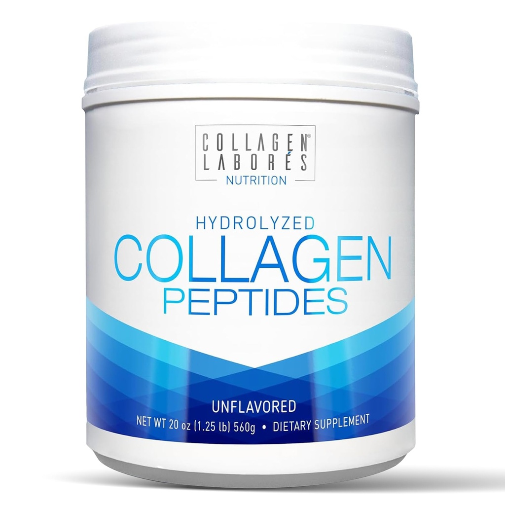Čisti hidrolizirani kolagenski peptidi (20 oz) – nearomatiziran kolagen v prahu – pasteriziran, krma za travo, keto & paleo prijateljski, ne-GMO, gluten-free – GMP Certified – Enostavno za mešanje (1)