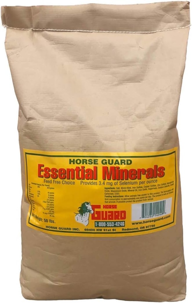 Essential Minerals 50 lb, Free Choice Mineral Supplement s selenom, vitamini in minerali