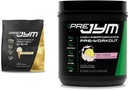PRO JYM 45 Služabniki Tahitian Vanilla + PRE JYM 30 Služabniki Roza limonada Predworkout Powder paket