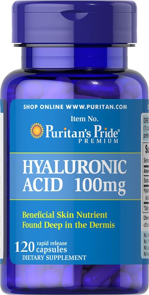 Puritan's Pride Hyaluronic Acid 100 mg kapsule, 120