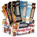 Anabar Protein Bar, Candy Bar z beljakovinami, Najboljši okus protein Bar na svetu, Brez sladkornih alkoholov, Visoke beljakovine, Neverjetno okusno, 20 Gram beljakovin (12 Bars, Variety Pack)