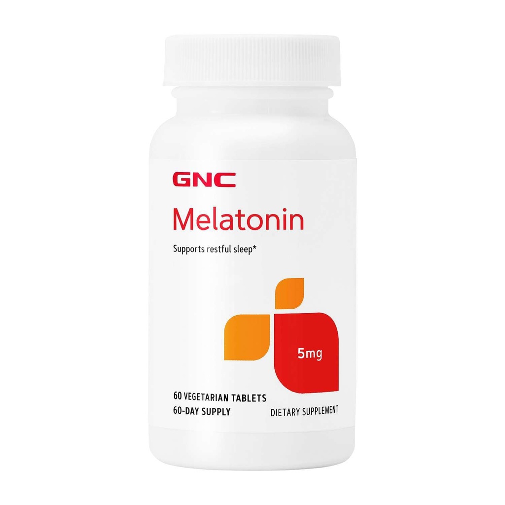 GNC melatonin 5mg, podpira mirno spanje, 60 tablet