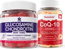 Brez sladkorja Glukozamin Chondroitin MSM 120 števk + CoQ10 250mg Polnjenih Gumies 60 števk