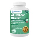 WELMATE Alergija Relief - Difenhidramin 50 mg - 1000 Count Kapsule - Antihistaminik - Alergija & hladni simptomi - Sneesing, Runny Nose, Srbeče oči in grlo