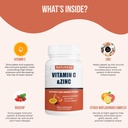 Vitamin C 1000mg z cinkom, Rose HIPS in Citrus Bioflavonoidi, Imunska podpora Dopolnilo antioksidanti Zaščita, 300 Kapsula