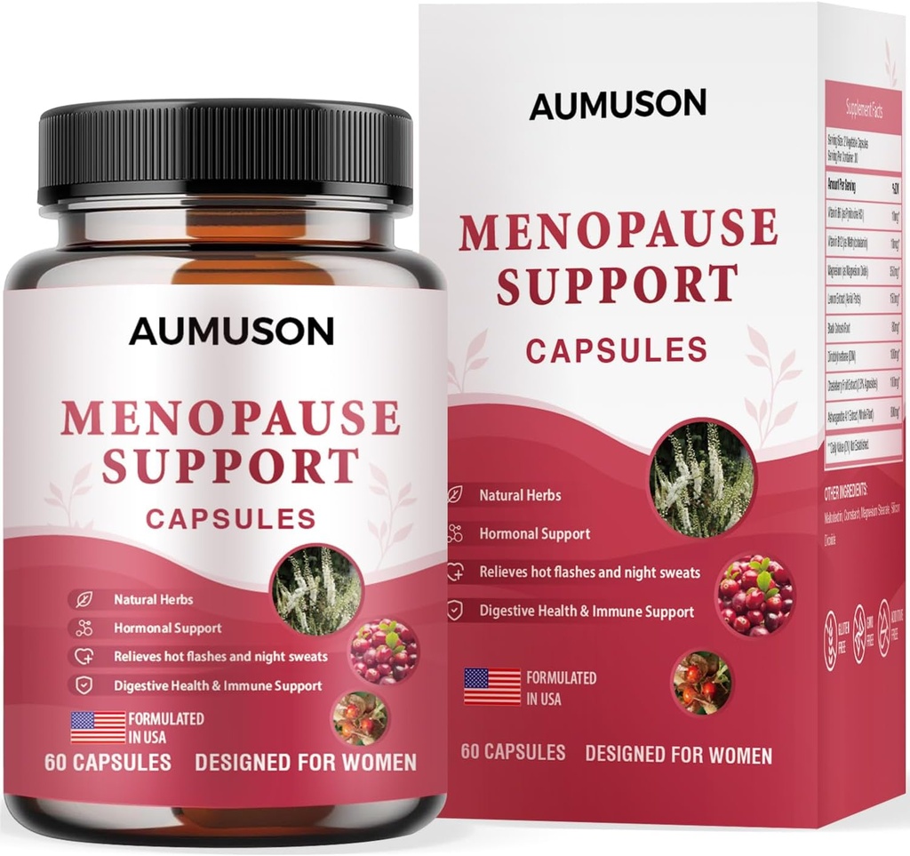 Vitamini za Menopause podporne kapsule za ženske - Herbal 12-in-1- Hormonsko ravnovesje s črno Cohosh, Ashwagandha, DIM, Magnezij, Chasteberry, B6, B12- in več v novi Formuli