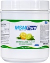 KALA ZDRAVSTVENO MSMPUR limona limete arome MSM prahu kosmiči – US-Made MSM za skupno zdravje, videz kože in podporo las in nohtov – 2,2 lb, organsko žveplo