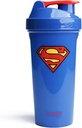 Smartshake Lite Justice League Superman Protein Shaker Steklenica 800ml – BPA Free Leakproof Gym Protein Shakes Steklenica za Protein Powder DC Comics Modra voda steklenica Superman darila