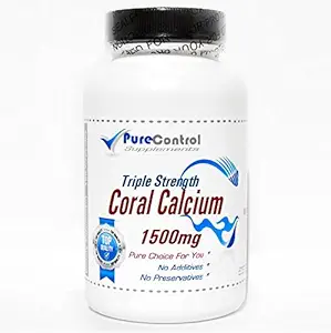 Trojna jakost koralni kalcij 1500 mg // 200 kapsule // čista // s PureControl dodatki