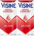 Vidno rdeče oko Udobje rdeče oko Relief oči kapljice za pomoč Olajšati rdeče oči zaradi manjših oči draženje hitro, tetrahidrozolin HCl, 0,5 fl. oz (Pack z 2)
