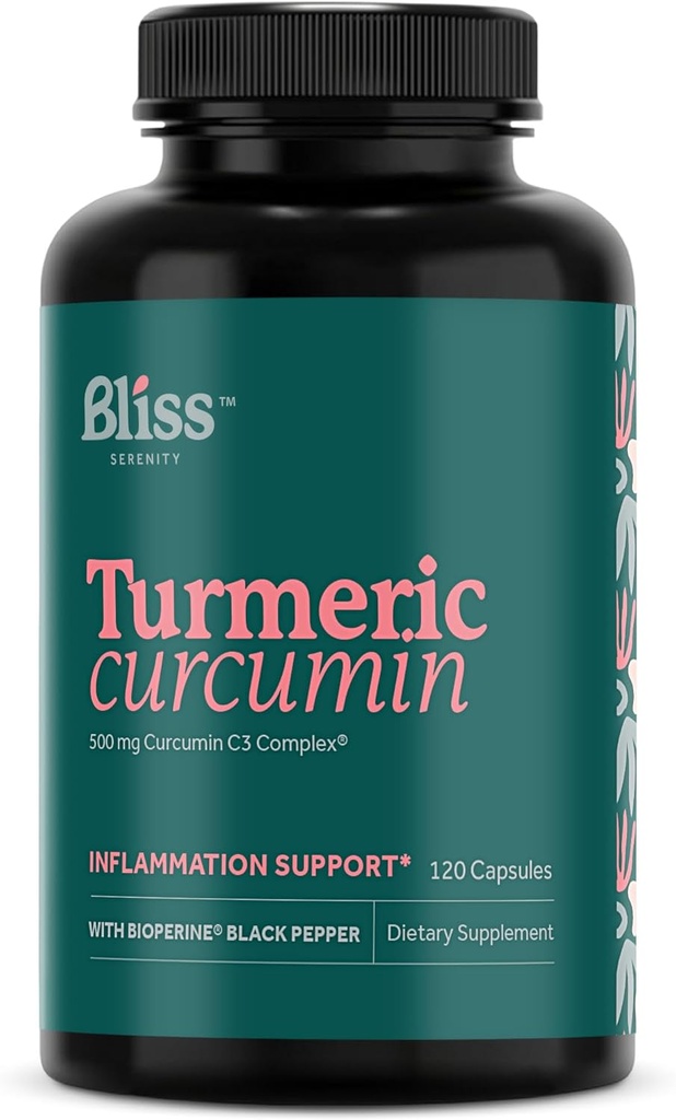Kurkumin C3 Complex 500 mg, Okrepljen s črnim poprom za boljšo absorpcijo; Kosher Certified, Non-GMO in Gluten Free - Standardizirani 95% kurkuminoidi - 120 VegCaps