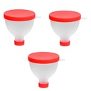 Gofidin 3PCS 200ML Prenosni proteini Powder Funnel Prenosni Fill Funnel Gym Partner za vodo Fill Funnel Fitness Protein Shaker Steklenička Nutrition Storage Container