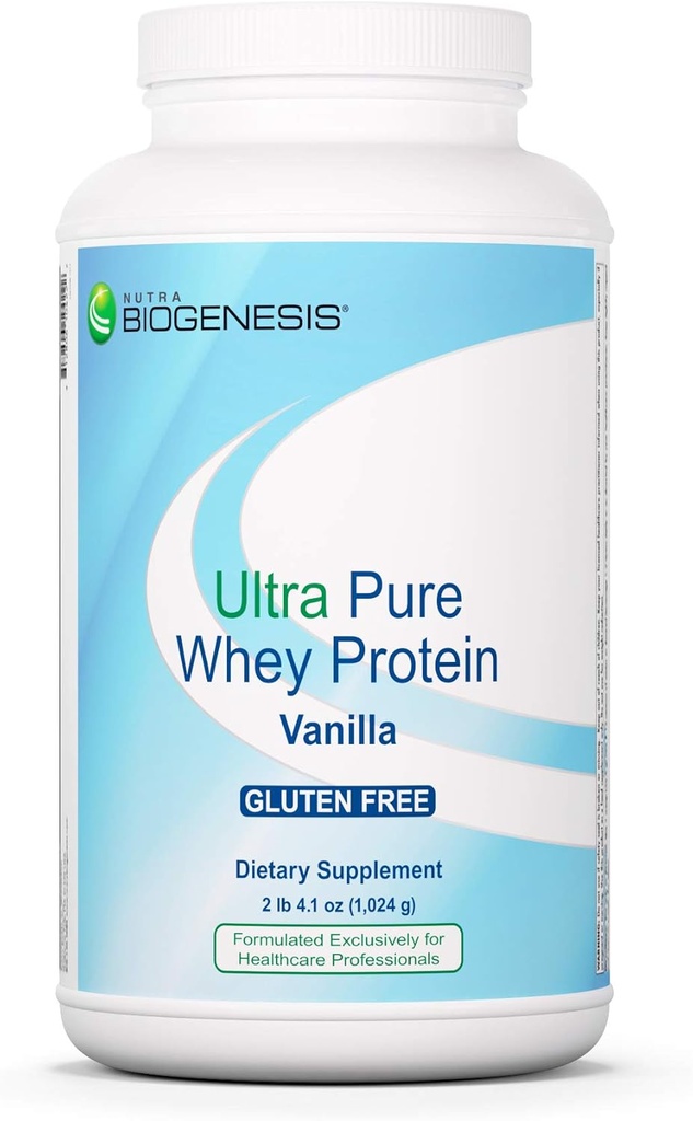 Nutra Biogeneza Ultra Pure Whey Protein - Čisti Vanilla Protein v prahu za ženske in moške, Nizki sladkor, Nizki ogljikovi hidrati, Pure Whey Shake & Smoothie Mix - 2,3 lbs