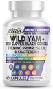 Clean Nutra Wild Yam Root Kapsule z rdečim Clover črno Cohosh Večer Primrose Oil Chasteberry Dong Quai DIM Ashwagandha Grozdno seme Izvleček mleka Thistle Lemon Balzam in več Hormone Balance za ženske