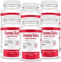 Derm Tabs Redna moč za pse - naravno olje, vitamini, minerali in antioksidanti - Podpora zdrave kože in zmanjšanje sijaja - 720 žvečljive tablete