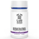 Trans-Resveratrol - 60 500 mg kapsule - 3. stranka COA zagotovljena z vsakim lotom# - Pure Resveratrol - brez polnil