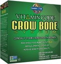 Vrt življenja Kalcijev dodatek - Vitaminska koda Odraščanje kosti, narejene s celimi živili, Stroncij, Magnezij, K2 MK7, Vitamin D3 & C Plus probiotiki za zdravje Gut, 30 dnevna dobava