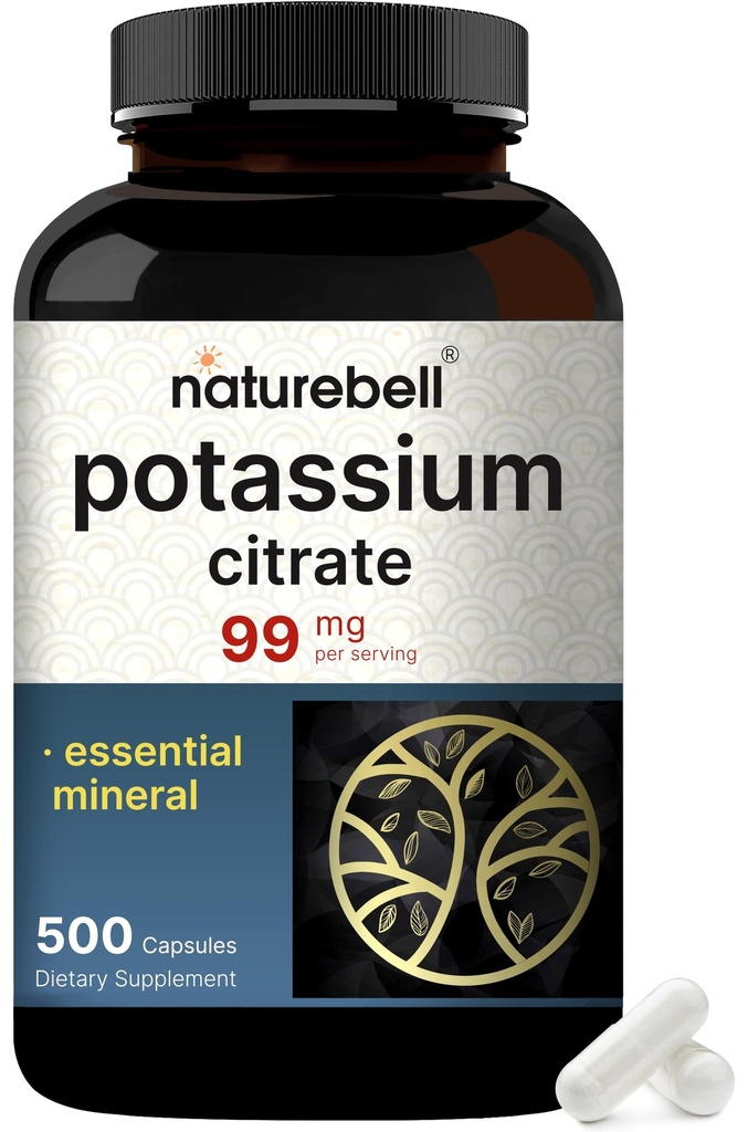 Kalijev citrat dopolnilo 99mg, 500 Kapsule 