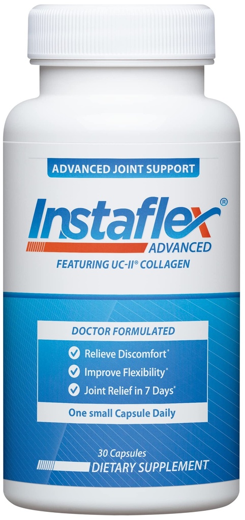 Instaflex Advanced Skupni podporni dodatek - Kurkuma, Resveratrol, Boswellia Serrata Extract, BioPerine, UC-II Collagen- 30 Count