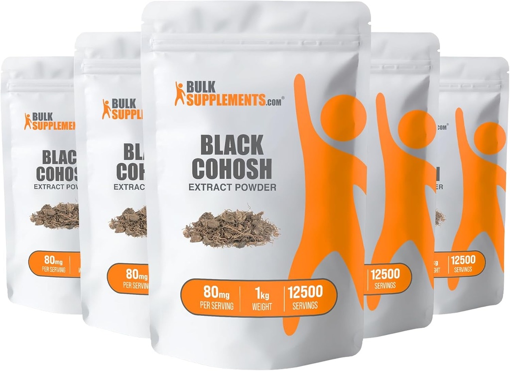 BulkSupplements.com Black Cohosh Extract Powder - Black Cohosh za podporo Menopause - Black Cohosh Root Extract - Melanin dodatek - Black Cohosh Herb dodatek (5 Kilogrami - 11 lbs)