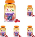 Emergen-C Kidz Daily Immune Supplements, aromatizirani žvečilni gumiji z vitaminoma C in B za imuno podporo, Berry Bash - 44 Število (Pack 5)
