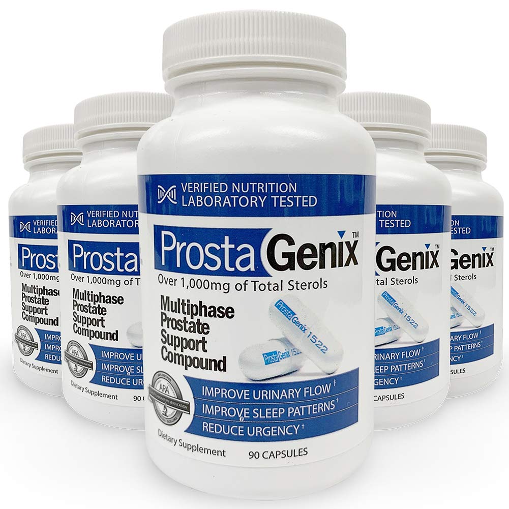 ProstaGenix Multifaza Prostata Supplement -5 Steklenice- Priporočeno na Larry King Preiskovalna TV Show - Več kot 1 Milijon prodano - Konec nočnega časa Kopalnica Izleti, urgenca, Pogosto uriniranje.