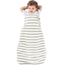 Ecolino Organic Cotton Baby Sleep Sack - 2-Way Zipper Baby Nositi Blaket - Toddler Sleep Bag - 18-36 Meseci - Silver