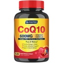 CoQ10 600 mg Softgels CoQ10 dodatek - CQ10 Koencim-Q10 z Omega 3 & PQQ & Vitamin E, CoQ10 400mg Softgels, 60 Servings