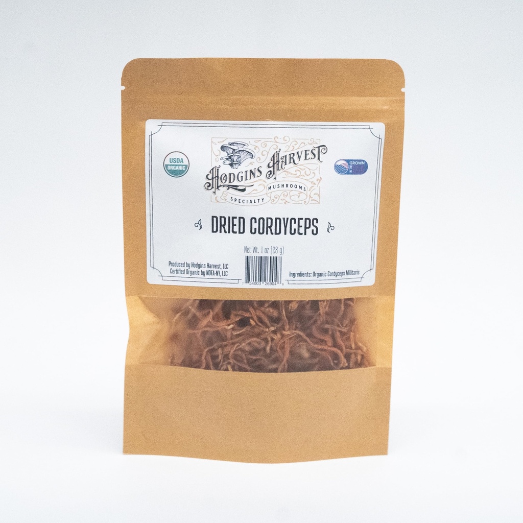 ZDA-Grown, Certified Organic Sushed Cordyceps