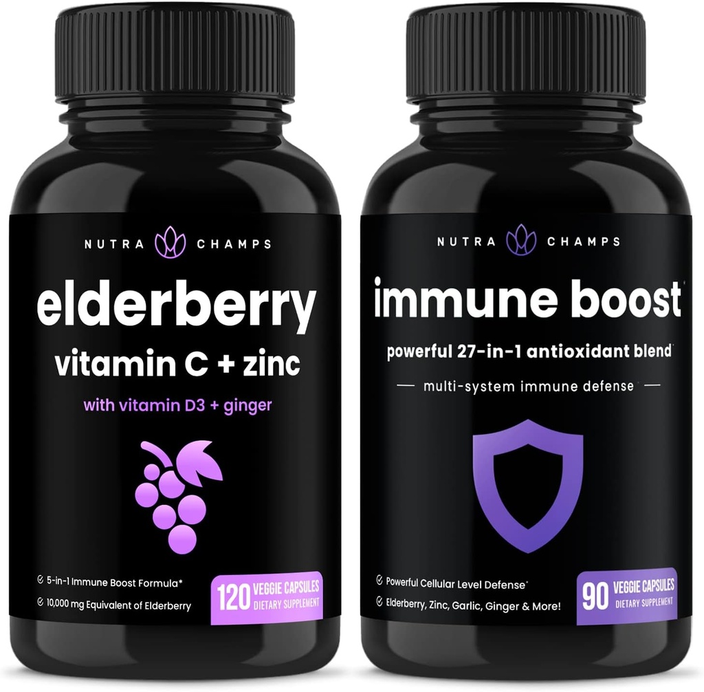NutraChamps Elderberry in (2-Pack) Imune Boost paket