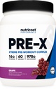 Nutricost Pre-X Xtreme Pred-workout Kompleksni prašek, Grozdje, 60 Serving, Vegetarian, Non-GMO in Gluten Free