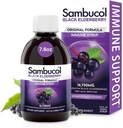 Sambucol Black Elderberry Syrup - Sambucus Elderberry Syrup za odrasle Imunska podpora, Elderberry Liquid, Elderberry Extract, Gluten Free - 7,8 Fl Oz