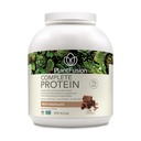 PlantFusion Complete Vegan Protein Powder - Protein Powder na osnovi rastlin z BCAA, Prebavne encime in Pea Protein - Keto, Gluten Free, Soy Free, Non-May, No Sugar, Non-GMO - Bogata čokolada 5 lb