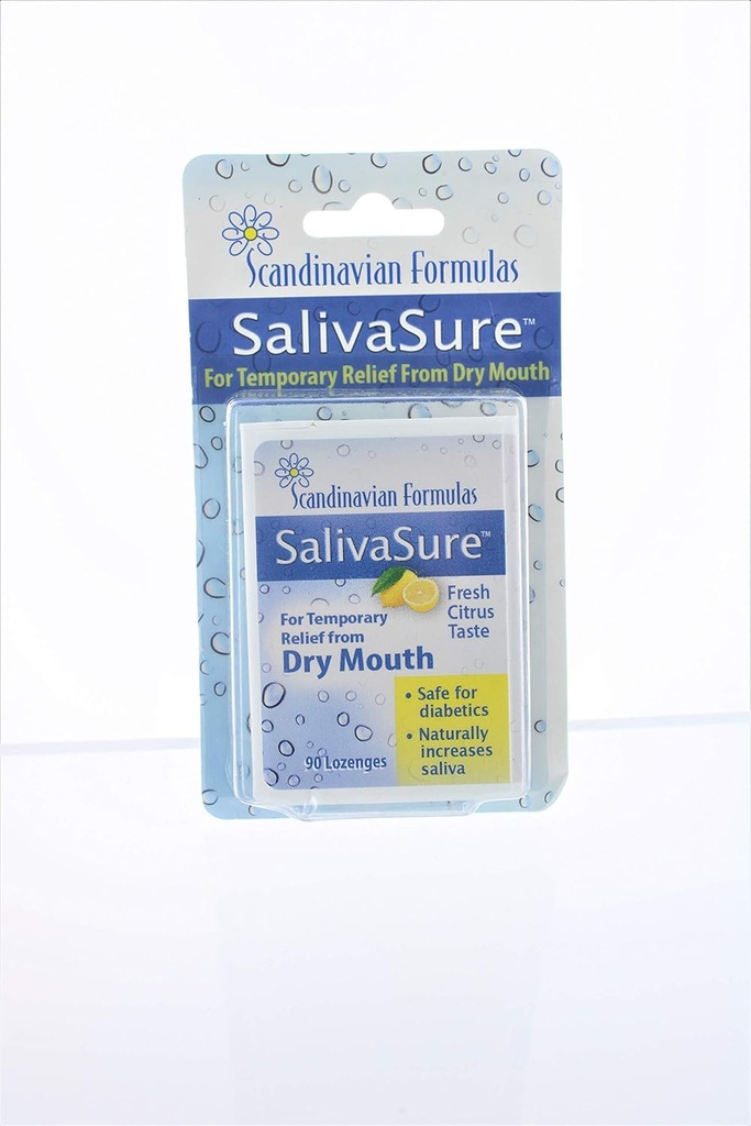 Nozovent Skandinavske formule SalivaSure Lozenges 90 ea (Pack z 2)
