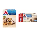 Atkins Caramel Chocolate Nut Roll Prigrizek Bar, Beljakovinski prigrizek, visoko v vlaknin, 2g sladkor, 16 Count & Milk Chocolate Delight Protein Shake, 15g Beljakovine, Nizka glikemična
