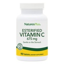 NaturesPlus esterified Vitamin C - 675 mg, 90 Tablete - Nežen na želodec - vegetarijansko, Gluten brezplačno - 90 Servinges