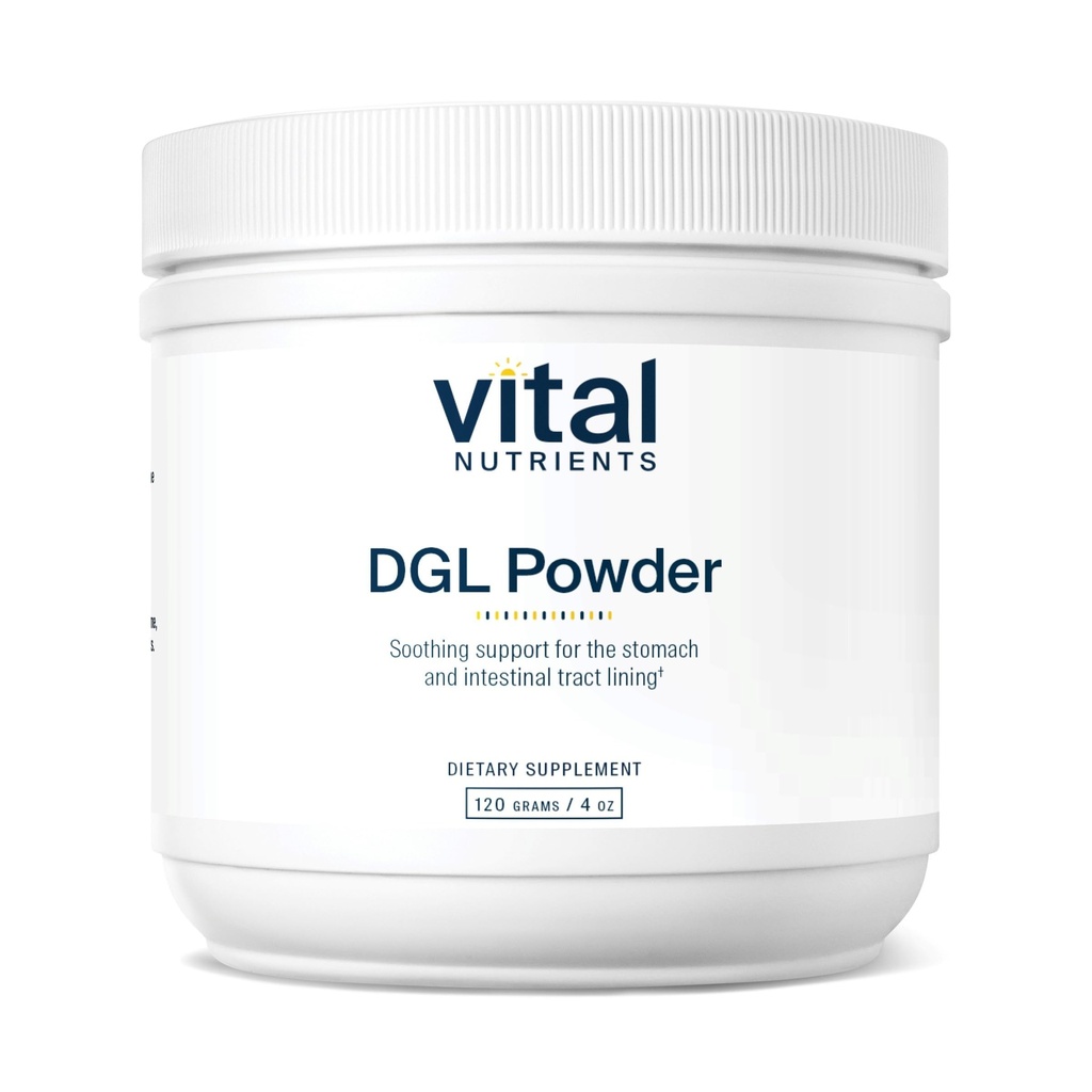 Vital Nutrients DGL Powder - Vegan DGL Licorice Root Extract to Support Healthy Stomach Lining and Digestive Tract* - Gluten, Dairy, Soy Free - Non-GMO - 120g