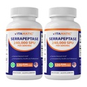 Vitamatska Serrapeptaza 240.000 Služabnikov SPU, 120 zapoznelih sproščenih kapsul - enterično prevlečenih - ne-GMO-izdelanih v ZDA (120 Count (Pack of 2))