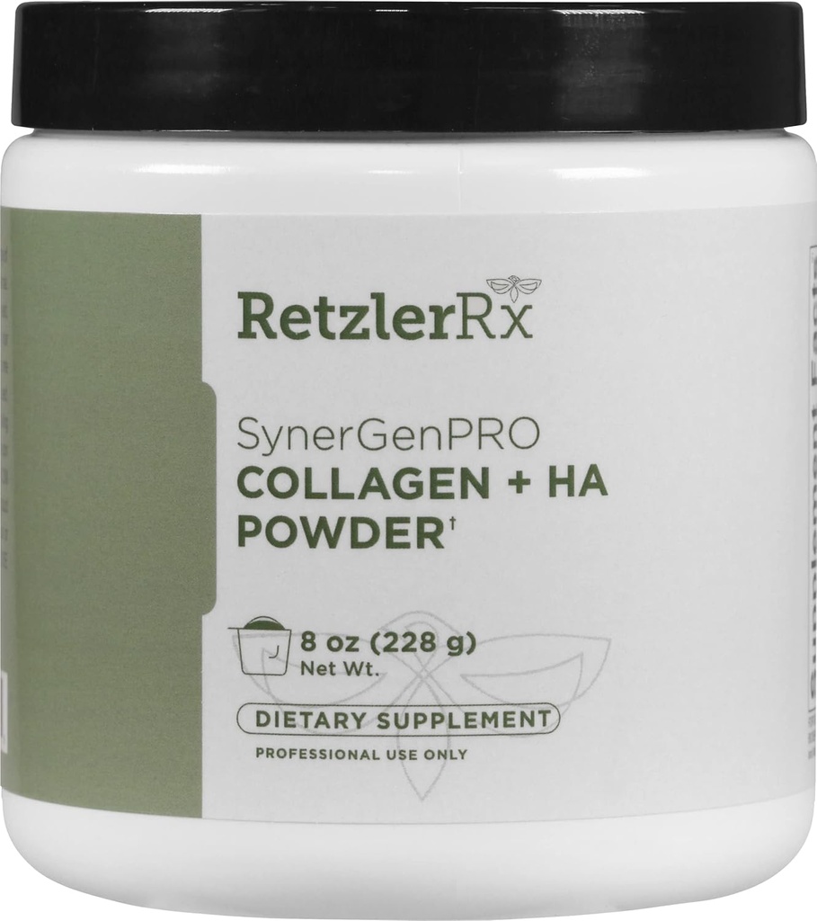 SynergyGenPro Collagen + HA Bulk Powder by Dr. RetzlerRxTM - Advanced Joint, Skin & Mobility Support with Fortigel®, Tendoactive®, Mobile® & TRAACS® Magnezijev bisglicinat