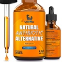 Cat Antibiotik za pomoč pri Cough & Alergije – Antibiotiki za mačke za pomoč z UTI in prebavne Moments – HIPS & Joints Podpora – Privlačen okus piščanca – 2 Oz steklenica