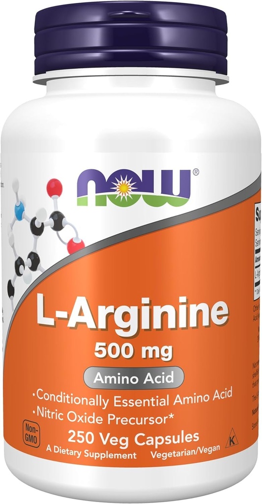 L-Arginin 500 mg 250 Veg kapsule (pakiranje se lahko razlikuje)