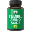 Vseh 9 esencialnih aminokislin. Kapsule s 3X Več Leucin za obnovo mišic, rast. EAA Supplement Better Than BCAA / BCAAS razvejana veriga aminokislinska kislina. ZDA Tested EAA za moške + ženske