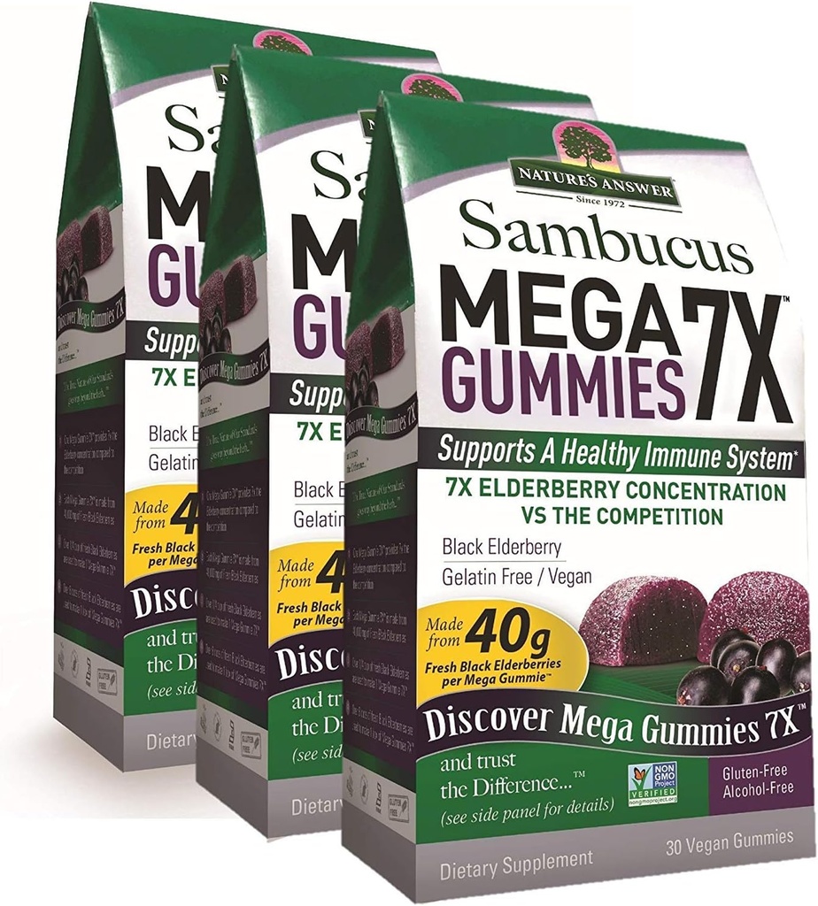 Odgovor narave Sambucus Mega Gumies 