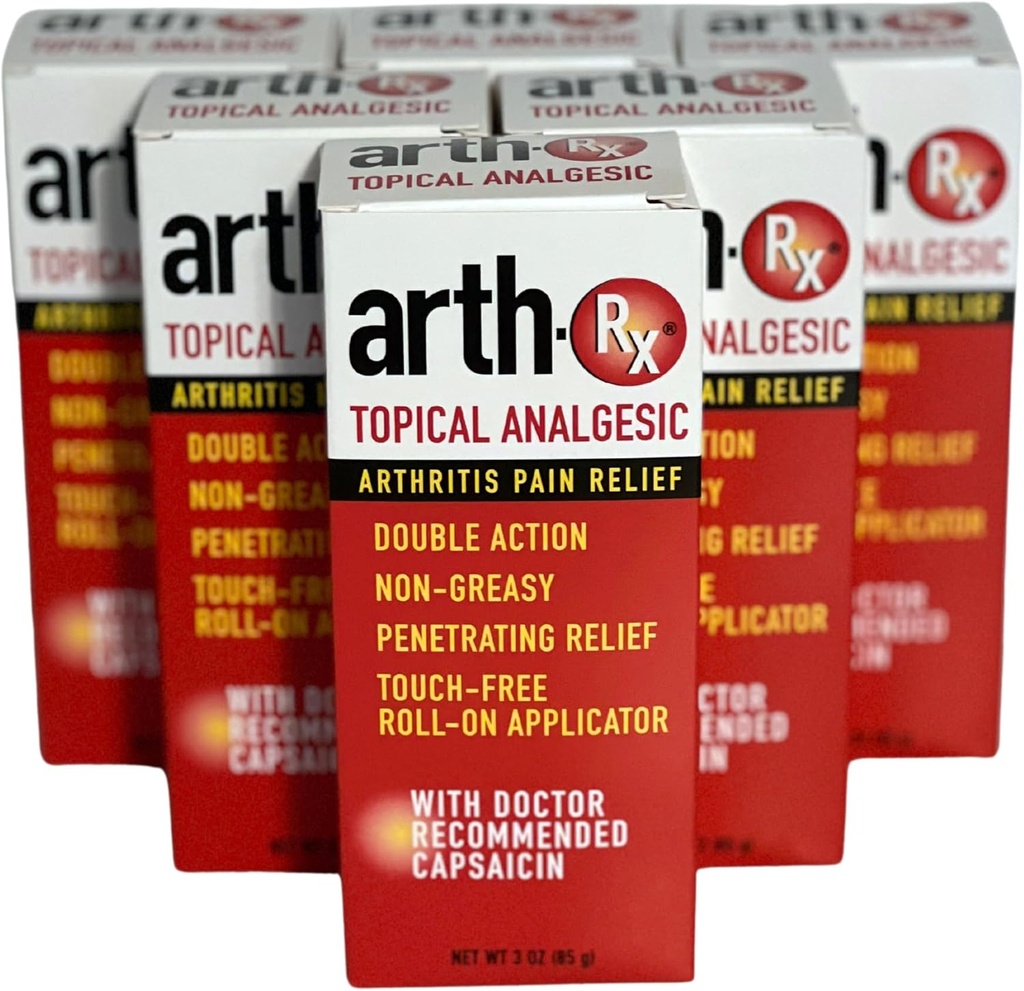 Topična analgetična bolečina Relief-on s kapsaicinom za globoko penetracijo lajšanje bolečine, ogrevanje kapsaicin za lajšanje bolečine zaradi artritisa in bolečine mišic, 18 oz