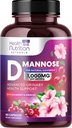 D-monoza dodatek 1.350mg - z brusnice, Hibiscus & Dandelion - hitro delovanje, naravni sečni trakt & mehur Podpora za ženske & moške – Flush & Cleanse Nečistosti – Non-GMO, Vegan – 180 Kapsule