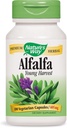 Narava Alfalfa listov, 1,215 mg, 100 vegetarijanskih kapsul, pakiranje po 2